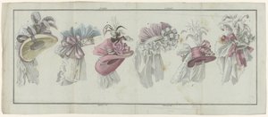 Magasin des Modes Nouvelles Françaises et Anglaises, July 20, 1787, 25th Booklet, 2nd Year, Unique Plate by A.B. Duhamel