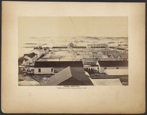 Sickel Hospital, Looking Towards Fairfax Seminary, January 5, 1864 by A.J. Russell