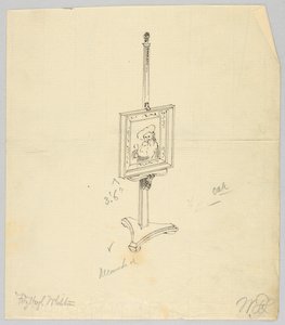 Design for Oak Painting Easel by A.N. Davenport Co.