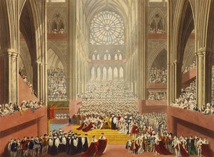 The Ceremony of the Homage, 19th July 1821, from an album celebrating the Coronation of King George IV (1762-1830) engraved by William James Bennett (1787-1844) published 1824