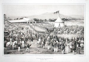 Coronation of General Faustin Soulouque as Emperor of Haiti by A. (after) Hartmann