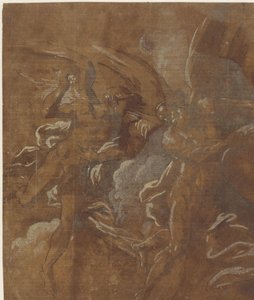 Two Winged Men by A. Carracci (attributed to)