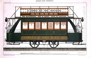 Design for a Tram by A. Cheneveau