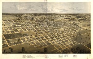Springfield, Illinois 1867 by A.; Chicago Lithographing Co. Ruger