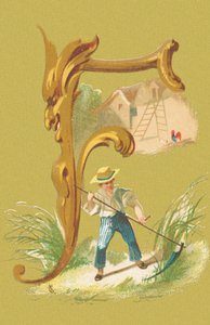 F: Mower, Fake, Hay, Farm by A. Cordier