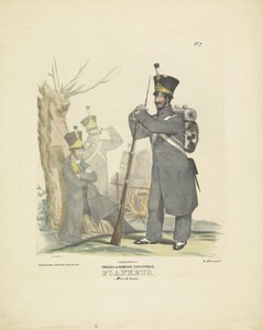 Flanker in Marching Uniform, 1820-1825