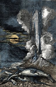 Eruption of venous thermal waters in the period of the Triassic by A. Demarle
