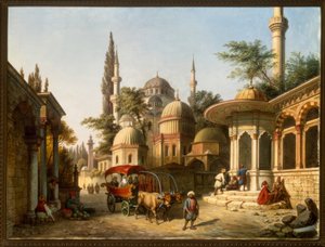View of a Mosque in Istanbul by A. Finke