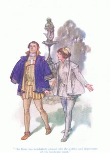 The duke was wonderfully pleased with the address and deportment of this handsome youth (Twelfth Night), from Tales from Shakespeare published by Ward Lock & Co Ltd by A. Jackson