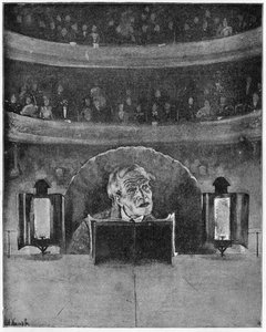 How an Actor Sees His Audience and the Prompter, c.1890 by A. Kamak