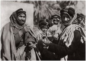 A sheikh enjoying the famous Arab coffee, Iraq, 1925 by A. Kerim