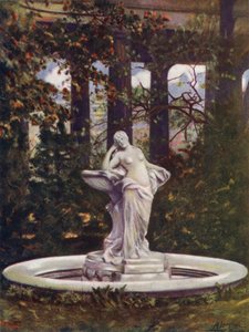 A Beautiful Fountain in Berlin by A. Langfier