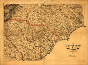Civil War Map by A. Lindenkohl