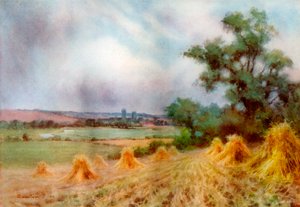 Canterbury from Sturry Wood, Kent, 1924-1926