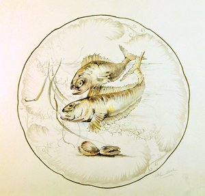 Wedgwood design for a plate, c.1880