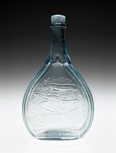 Figured Flask, c. 1866-1874