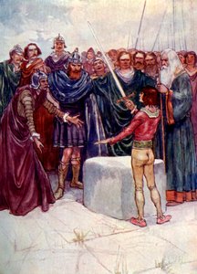 He stood there holding the magic sword in his hand by A. S. Forrest