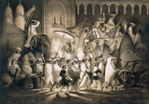Delhi: Cortege and Retinue of the Great Moghul by A. Soltykoff