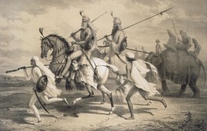 Sikh Chieftains going Hunting, from 