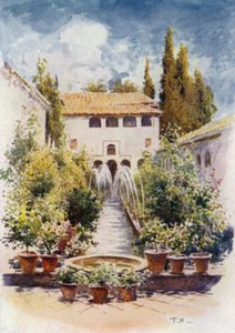 Generalife, Acequia Court by A. Trevor Haddon