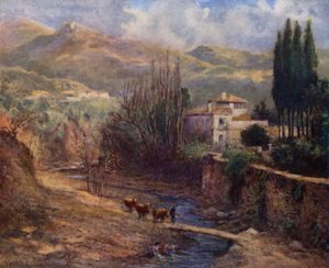 Granada, Villa on the Darro by A. Trevor Haddon