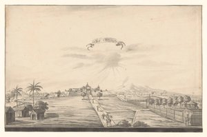 View of the Fort of Salatiga by A. de Nelly (possibly)