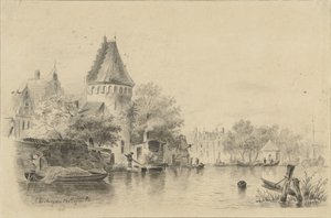 Landscape with a Tower by the Water by A. van Ameyden