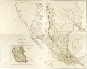 A New Map of Mexico and Adjacent Provinces by Aaron Arrowsmith