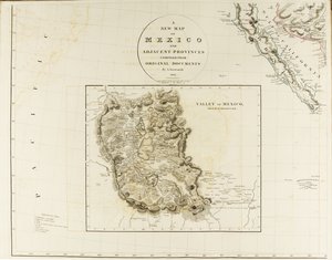 A New Map of Mexico and Adjacent Provinces by Aaron Arrowsmith
