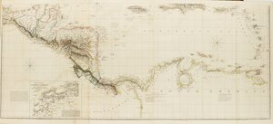 Chart of the West Indies and Spanish Dominions in North America by Aaron Arrowsmith