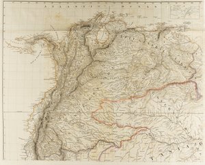 Outlines of the Physical and Political Divisions of South America by Aaron Arrowsmith