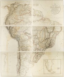 Outlines of the Physical and Political Divisions of South America by Aaron Arrowsmith