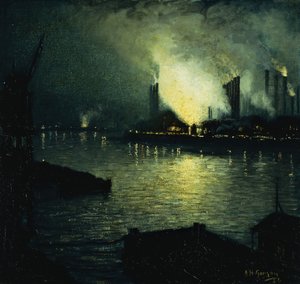 Steel Mills at Night