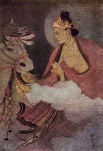 Departure of Prince Siddhartha by Abanindranath Tagore