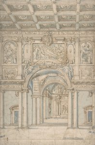 Study of the Interior of Santa Maria Maggiore in Rome, 1621-46
