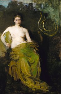 Half Draped Figure by Abbott Handerson Thayer