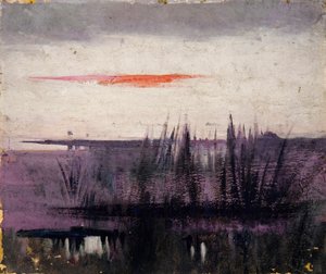 The Sky Simulated by White Flamingoes, study for book, Concealing Coloration in the Animal Kingdom by Abbott Handerson Thayer