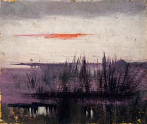 The Sky Simulated by White Flamingoes Study for Book in the Animal Kingdom by Abbott Handerson Thayer