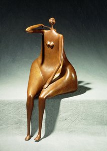 Seated Woman with a Satchel
