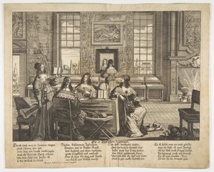 The Foolish Virgins Conversing