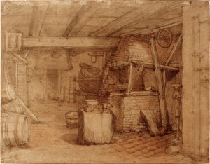 Interior of a Forge or Cooperage