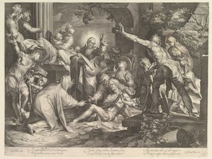 Raising of Lazarus by Abraham Bloemaert