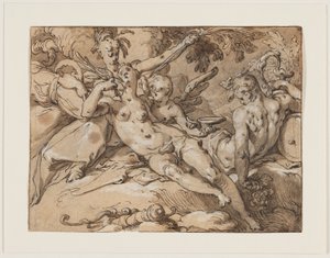 Venus and Bacchus (Without Ceres and Bacchus Venus would Freeze)