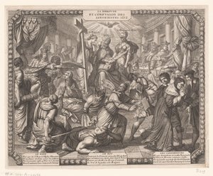Retreat of the Jansenists by Abraham Bosse