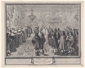 Ceremony Observed at the Marriage Contract by Abraham Bosse