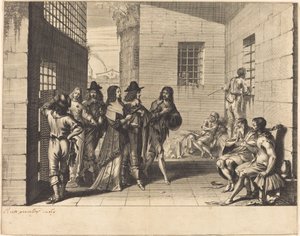 Gentry Visiting a Prison by Abraham Bosse