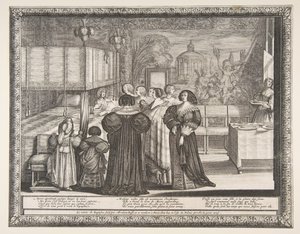 Return from the Christening by Abraham Bosse