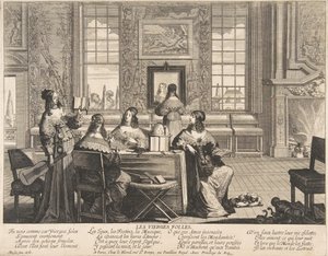 The Foolish Virgins Conversing by Abraham Bosse