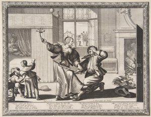 The Husband-Beater, c.1633 by Abraham Bosse
