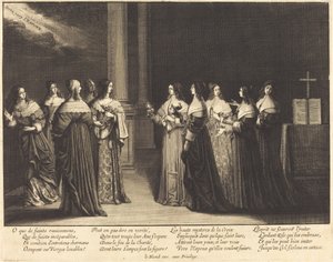 The Wise and Foolish Virgins Together by Abraham Bosse